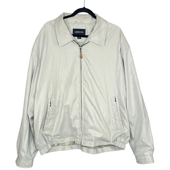 London Fog Other - London Fog Mens Windbreaker Classic Beige Size XXL Weather Resistant w Pockets